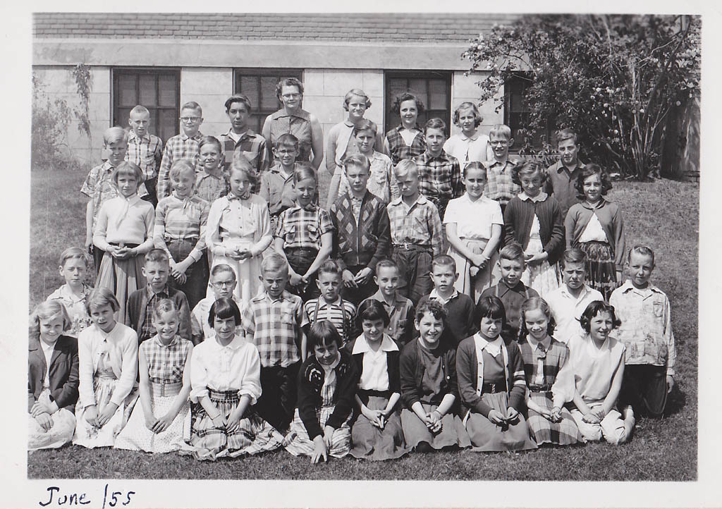 Mrs McLarens, grade 5 class, Central Elementary, 1955